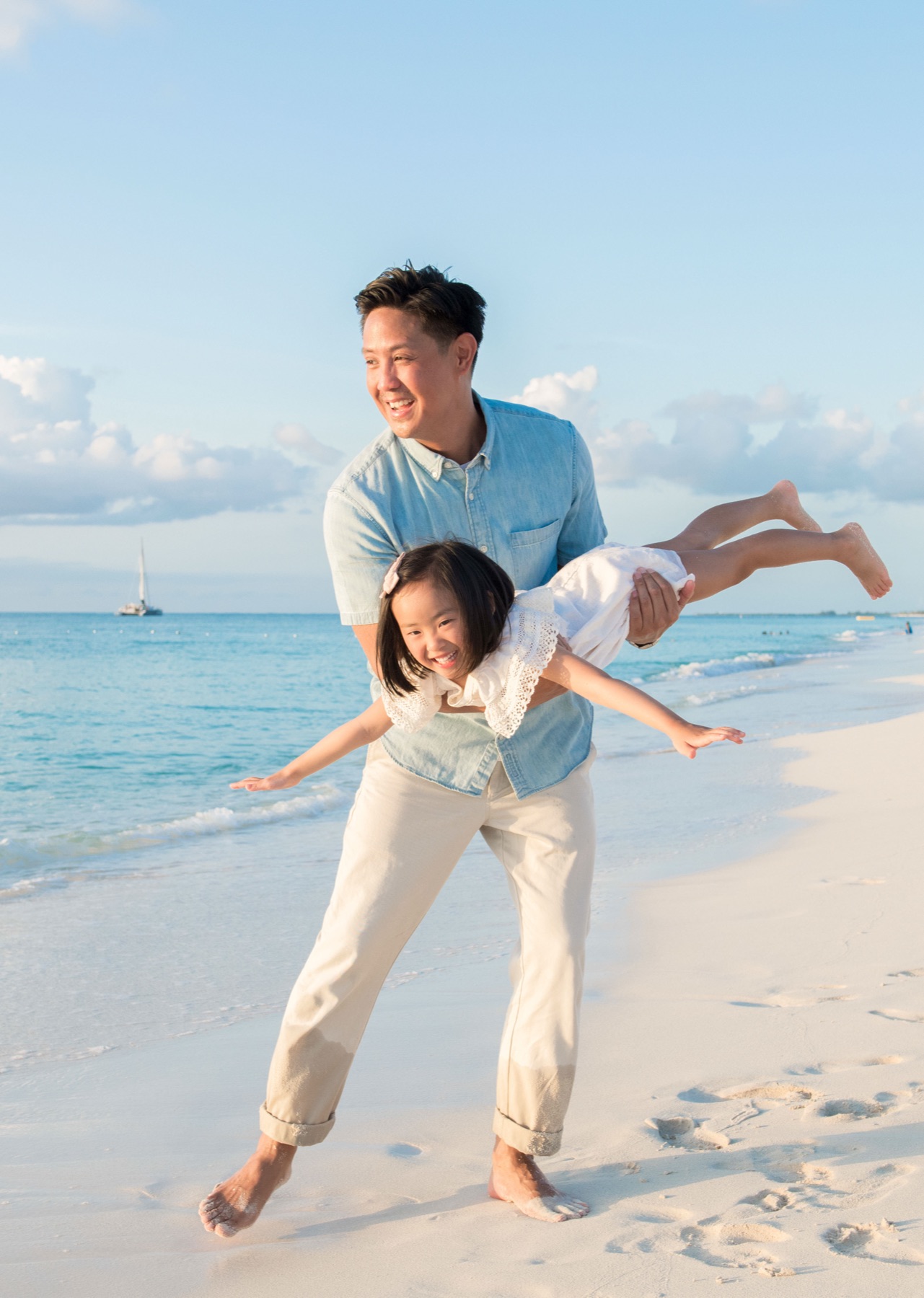 Family beach portrait in Turks and Caicos by Paradise Photography