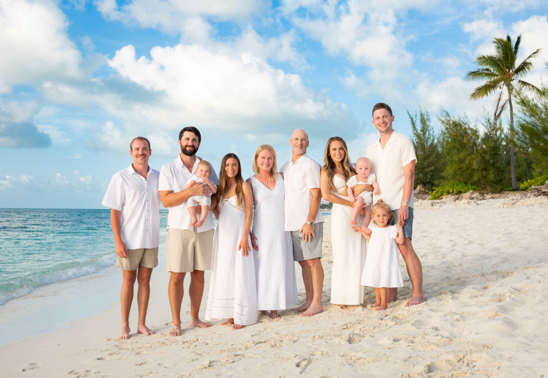 Family beach portrait in Turks and Caicos by Paradise Photography