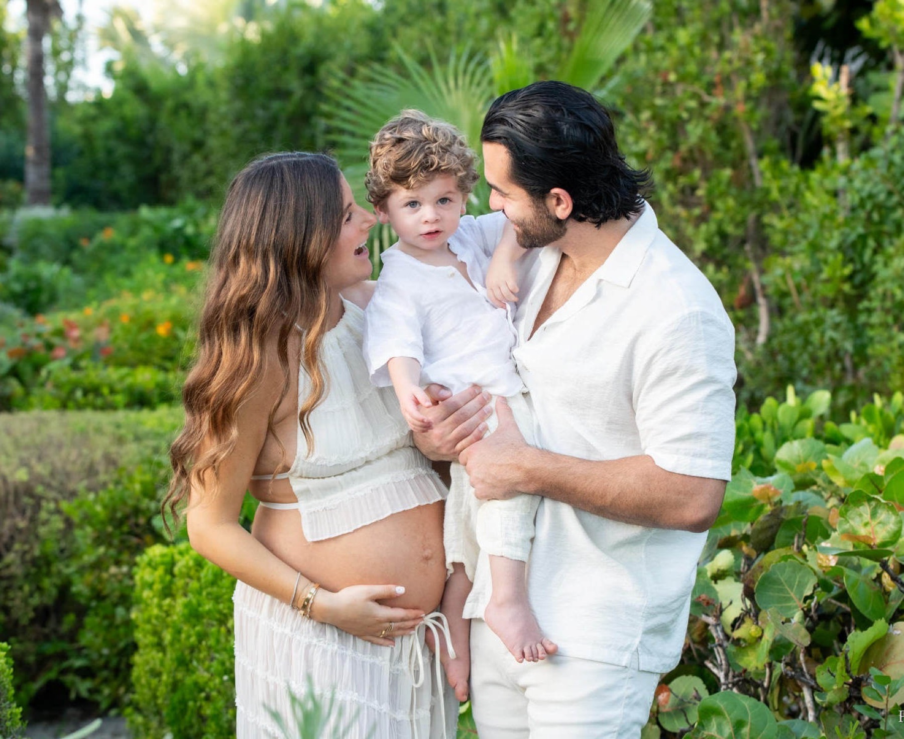 Family beach portrait in Turks and Caicos by Paradise Photography