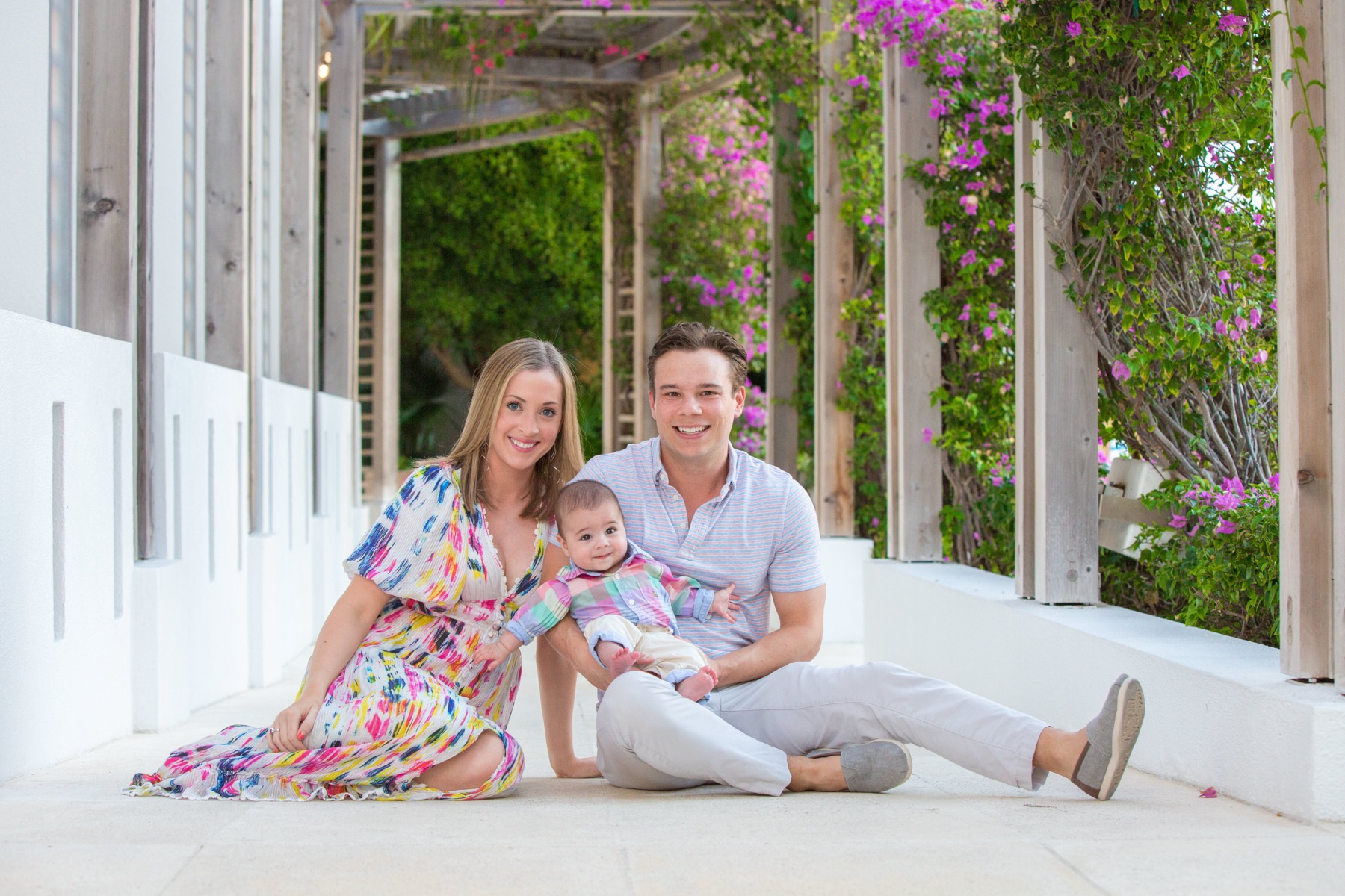 Family beach portrait in Turks and Caicos by Paradise Photography