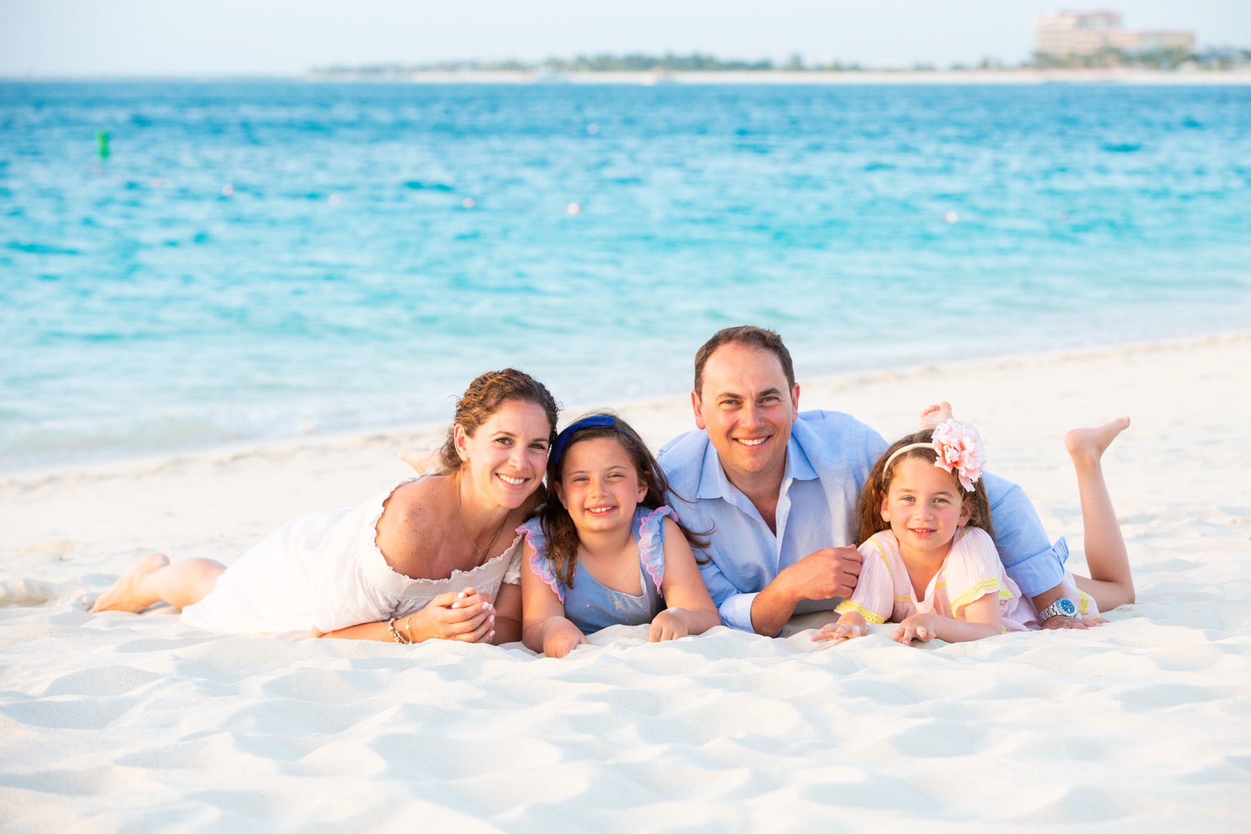 Family beach portrait in Turks and Caicos by Paradise Photography