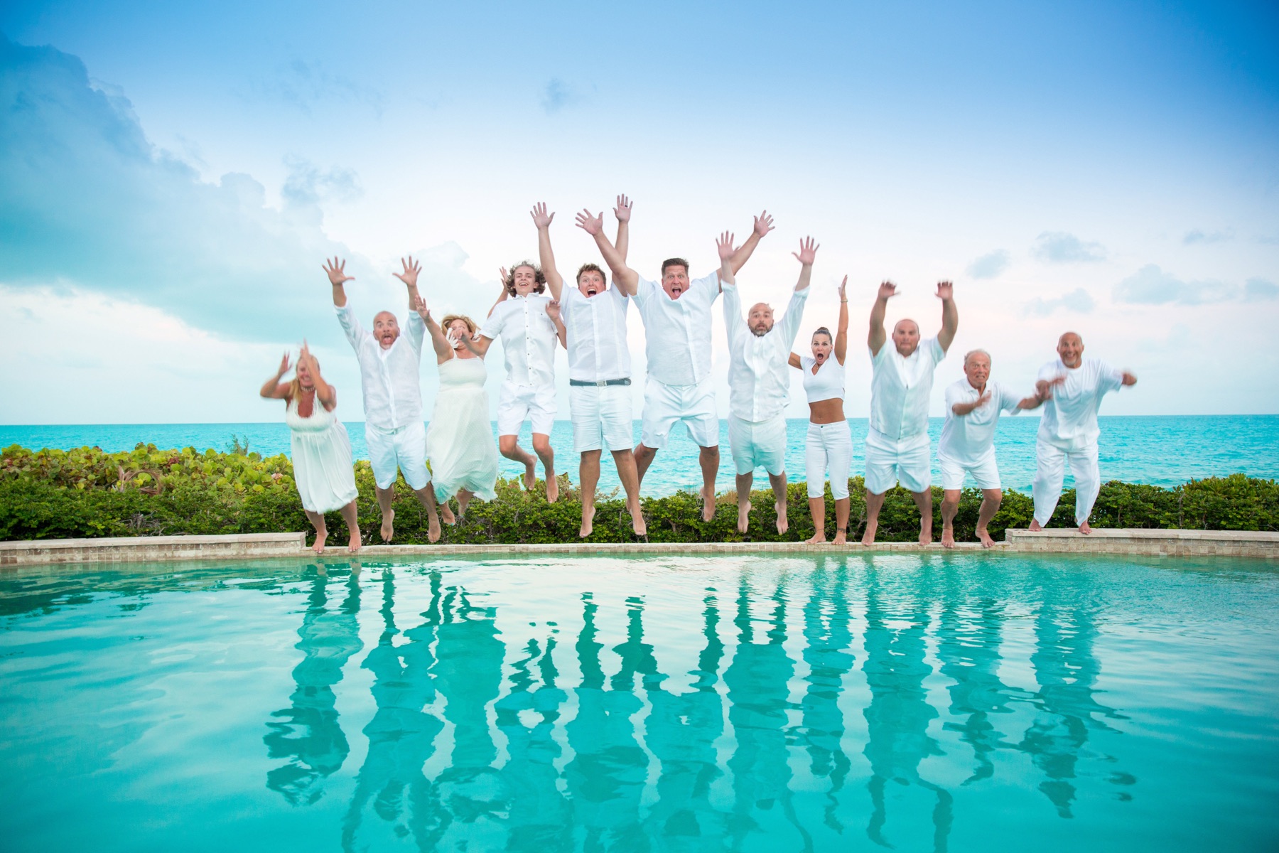 Family beach portrait in Turks and Caicos by Paradise Photography
