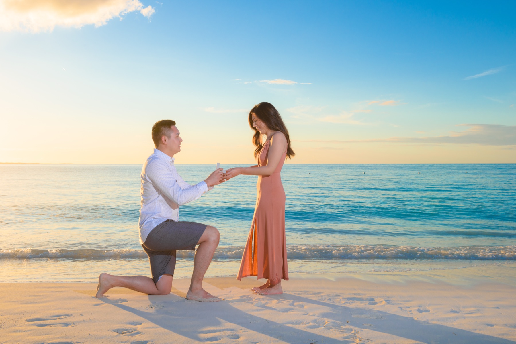 Surprise proposal photography in Turks and Caicos by Paradise Photography