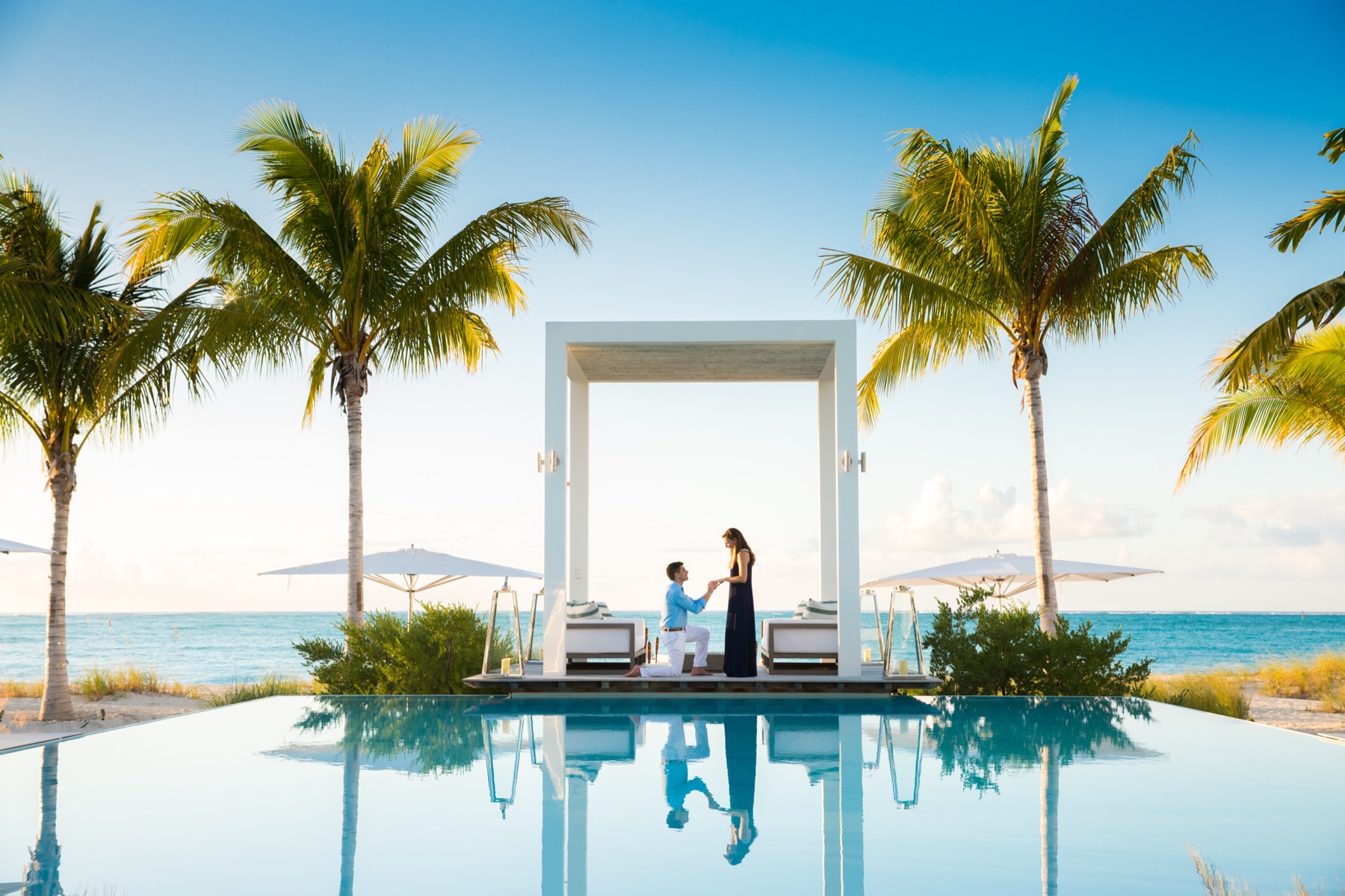 Surprise proposal photography in Turks and Caicos by Paradise Photography