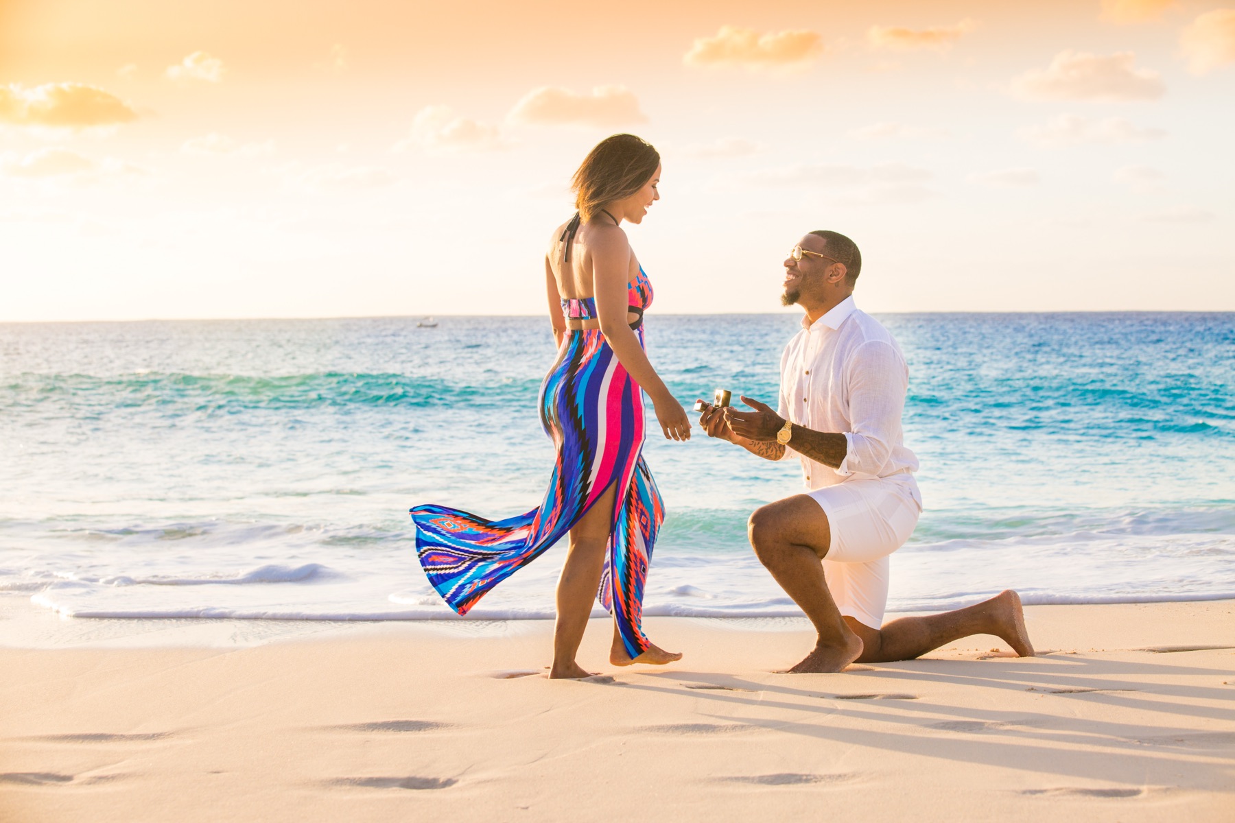 Surprise proposal photography in Turks and Caicos by Paradise Photography
