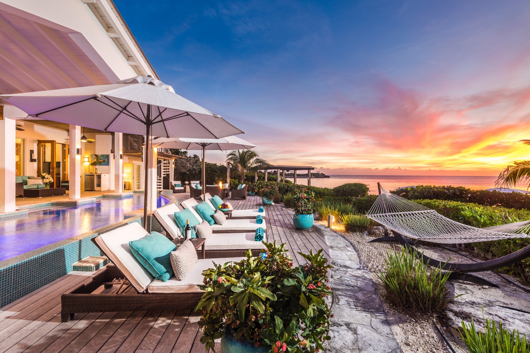 Real estate photography of a luxury property in Turks and Caicos by Paradise Photography