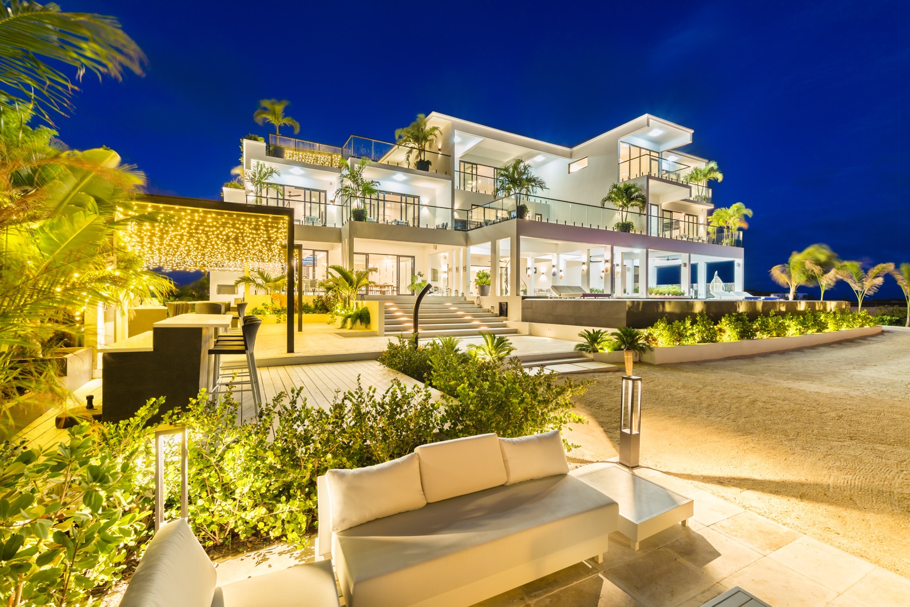 Real estate photography of a luxury property in Turks and Caicos by Paradise Photography