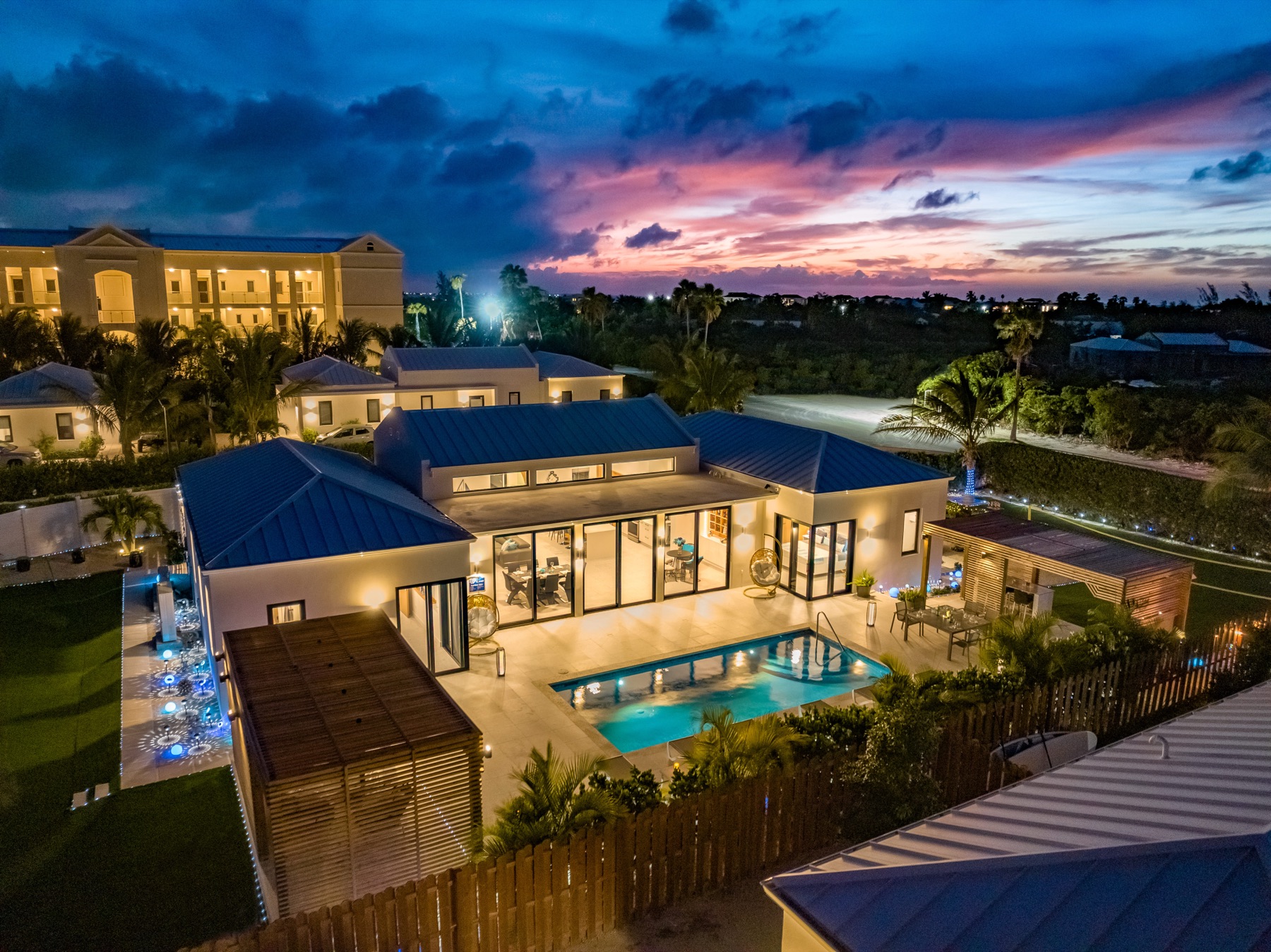 Real estate photography of a luxury property in Turks and Caicos by Paradise Photography