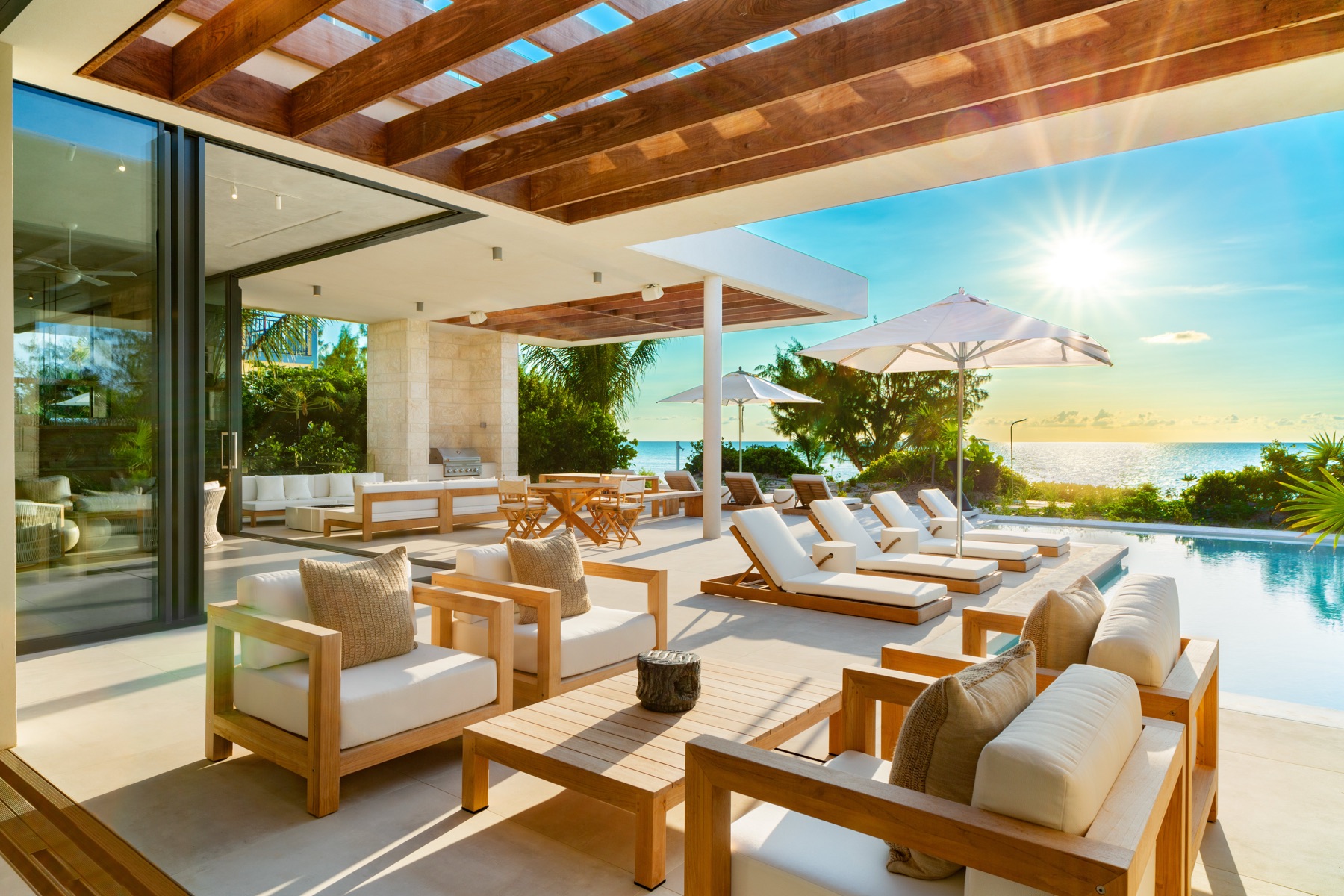 Real estate photography of a luxury property in Turks and Caicos by Paradise Photography