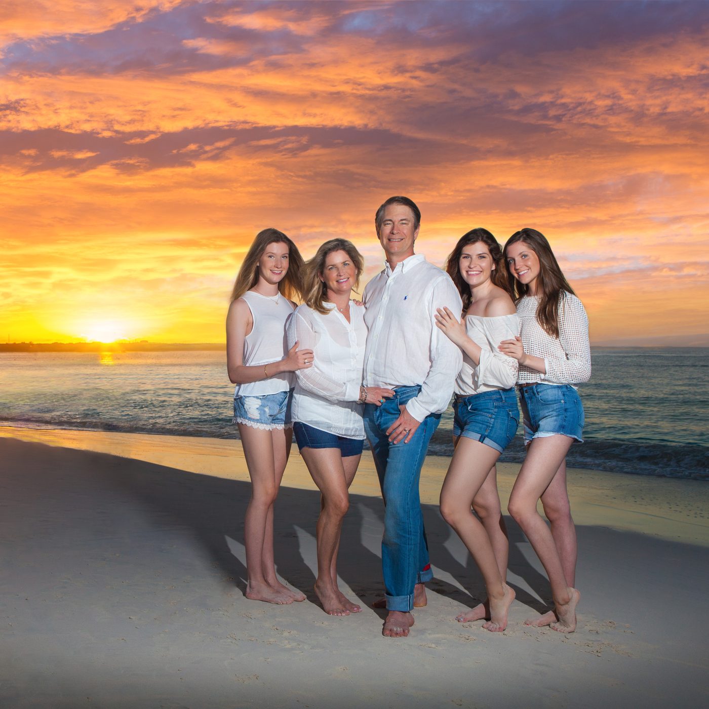 Couple portrait after retouching